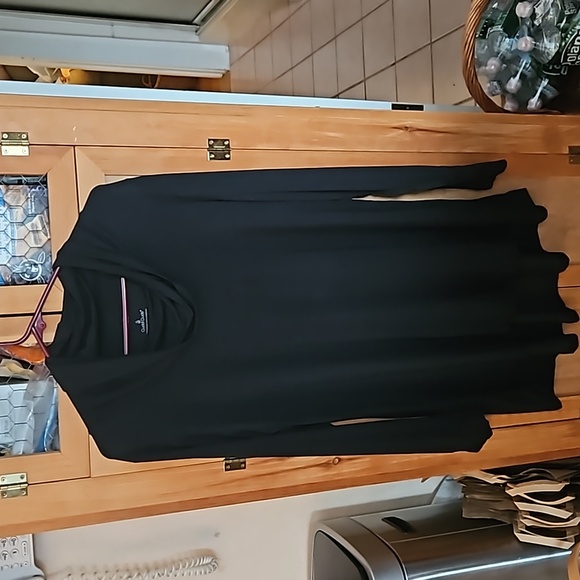 XL CUDDL DUDS SOFTWEAR w STRETCH Tunic Black - Picture 2 of 7